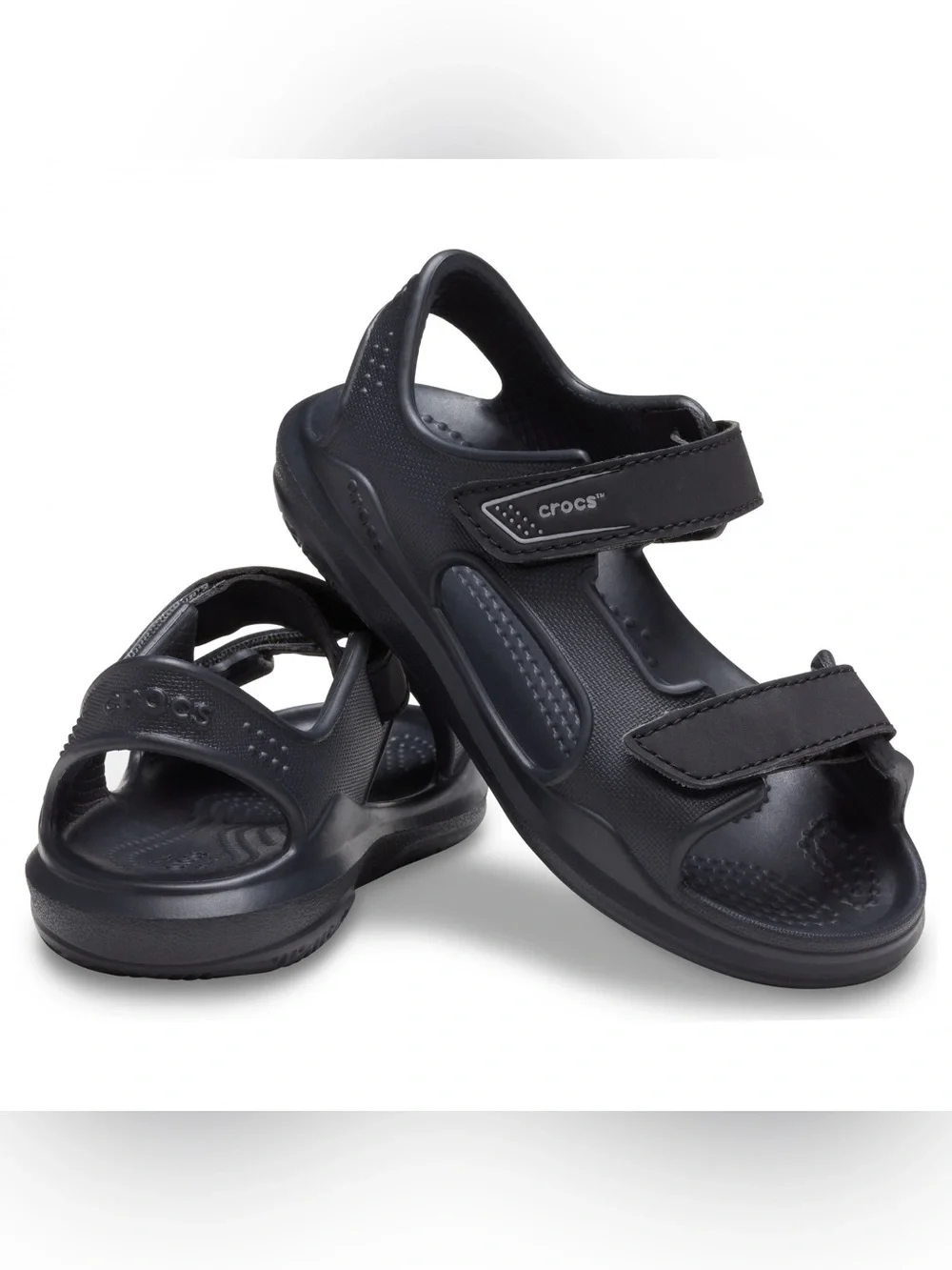 CROCS Kid's Swiftwater Expedition Sandal - SandalS BLACK UNISEX SIZE J 3 kids